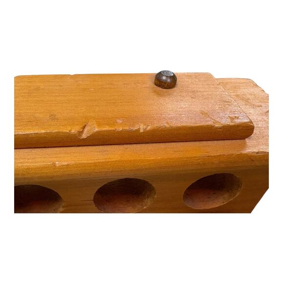 Vintage Wooden Steam Locomotive & Cars Train‎ Set -Hand Crafted - Picture 8 of 10